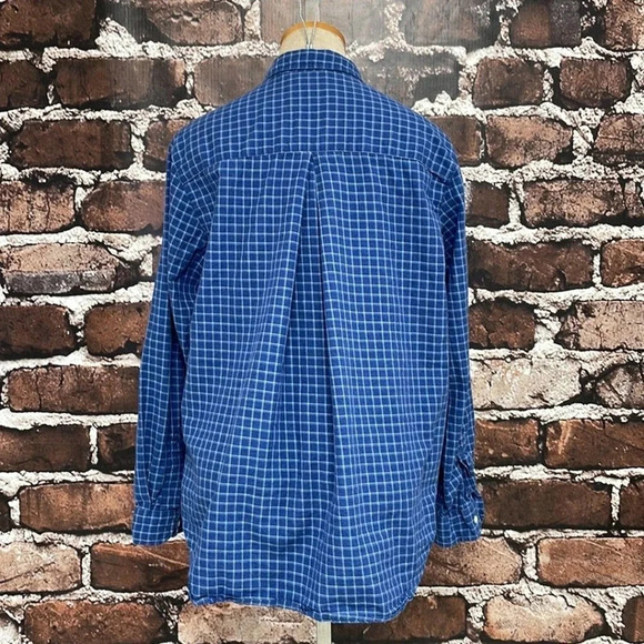 Grayson The Hero Button Down Shirt Checkered Blue Size Medium M - Picture 5 of 14